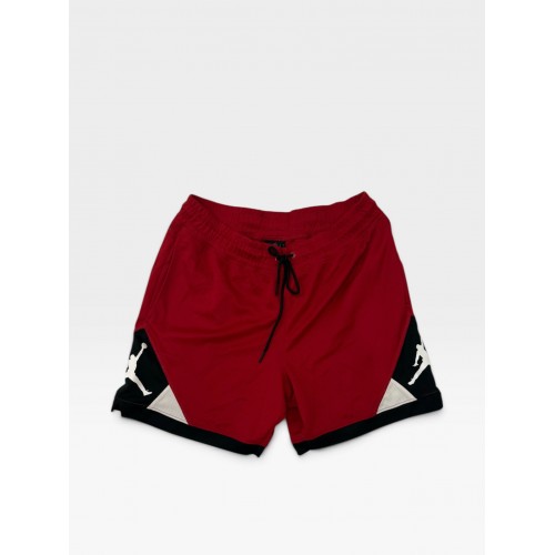 Jordan Red & Black Athletic Shorts with Logo Details
